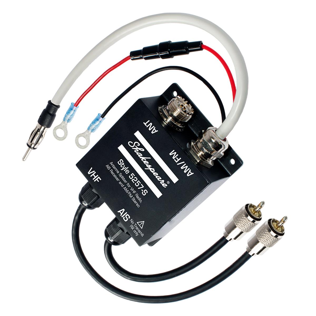 Antenna Splitter for VHF Radio, AIS Receiver & AM-FM Stereo