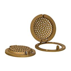 RSC-2000 Bronze Round Hull Strainer with Access Door for Up to 2 in. Thru-Hull