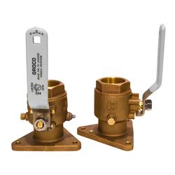 Groco Full-Port Flanged Bronze Seacock, 1-1/4" Pipe Size | by West Marine