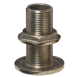 TH-500-WS 0.5 in. NPS NPT Combo Stainless Steel Thru-Hull Fitting with Nut