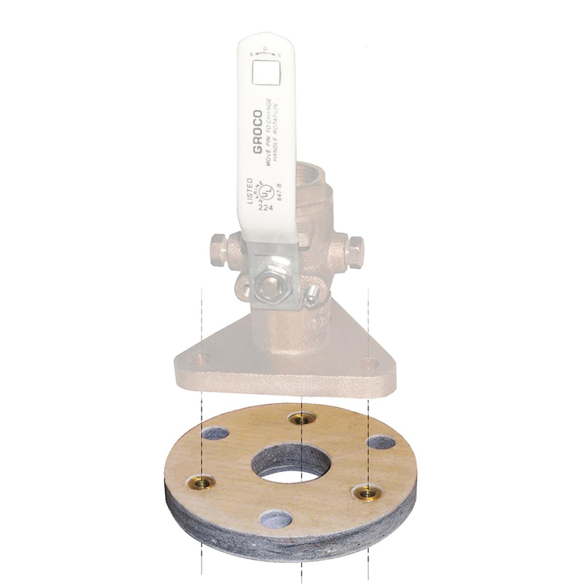 Groco Backing Block, Fits Seacocks 1 1/4” & 1 1/2” | by West Marine