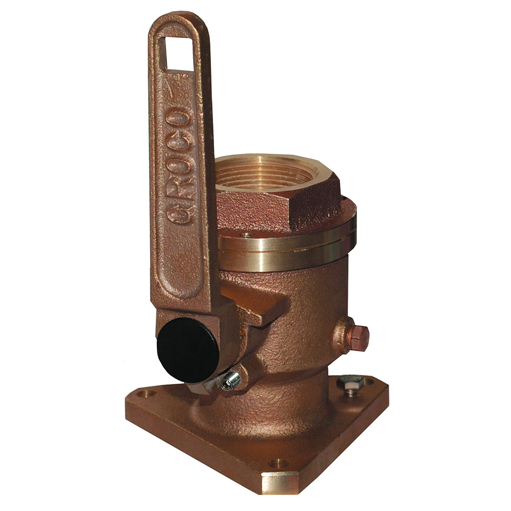 Overton's Full-Flow Flanged Ball-Type Seacock, 1-1/4" Connection | Camping World