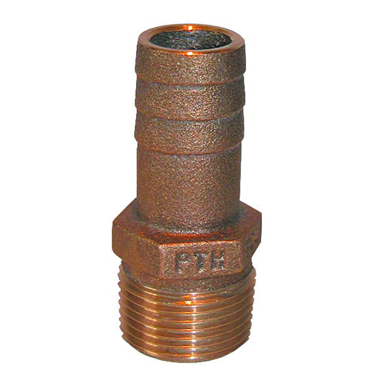 0.5 in. NPT x 0.5 in. ID Bronze Pipe to Hose Straight Fitting