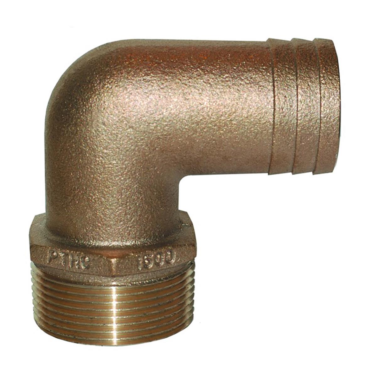 Groco 1/2" NPT 90º Angle Tailpiece, 1/2" or 5/8" Hose ID | by West Marine