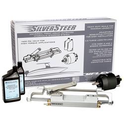 SILVERSTEERXP1 UC130 V1 Silver Steer Front Mount Outboard Hydraulic Steering System