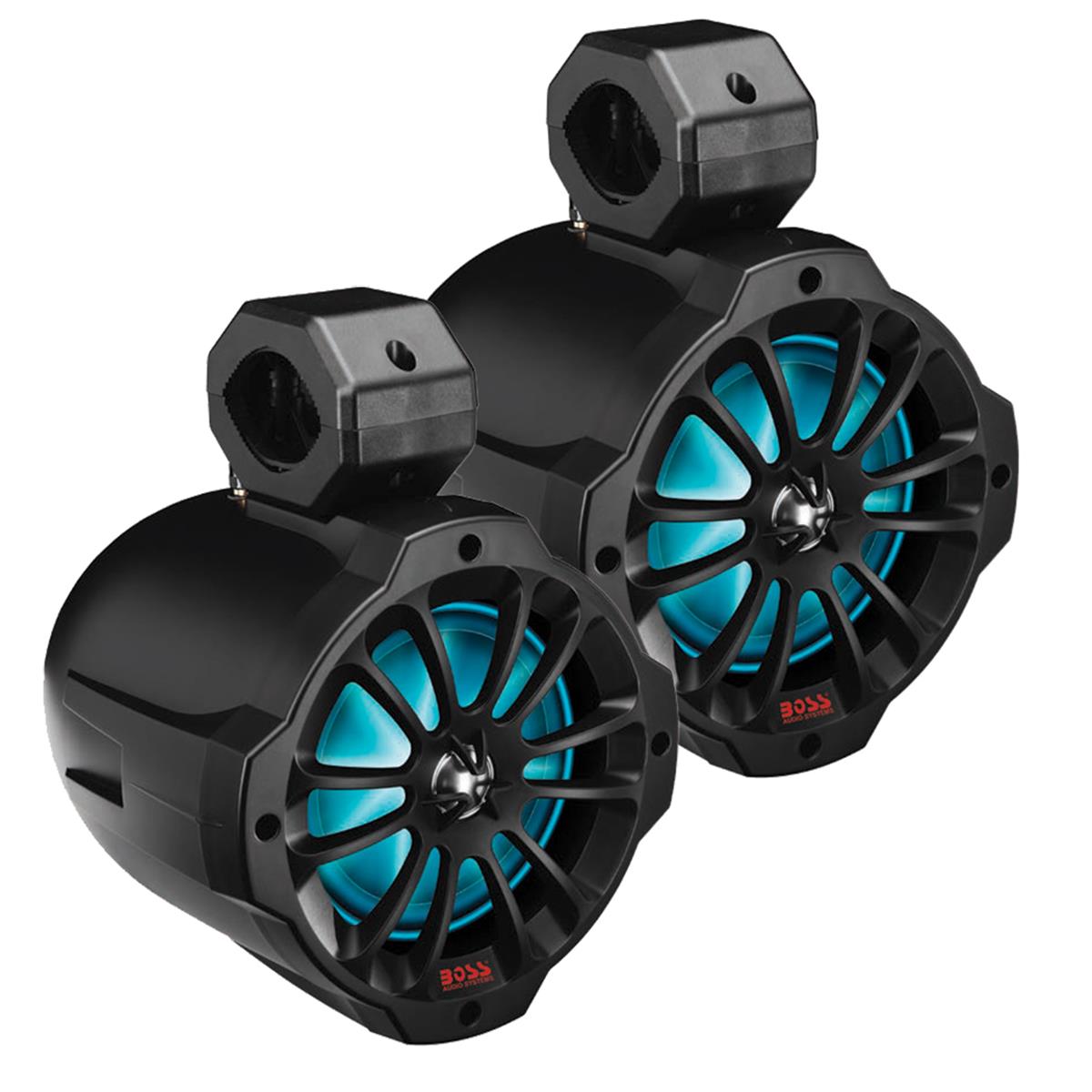 Picture of Boss Audio B62RGB 6.5 in. Amplified Wake Tower Multi-Color Illuminated Speakers - Black