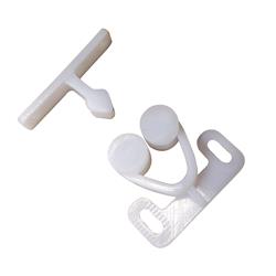 Twin Roller Door Catch44 White