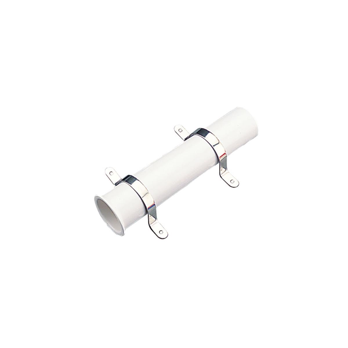 9 in. Side Mount Rod Holder, White