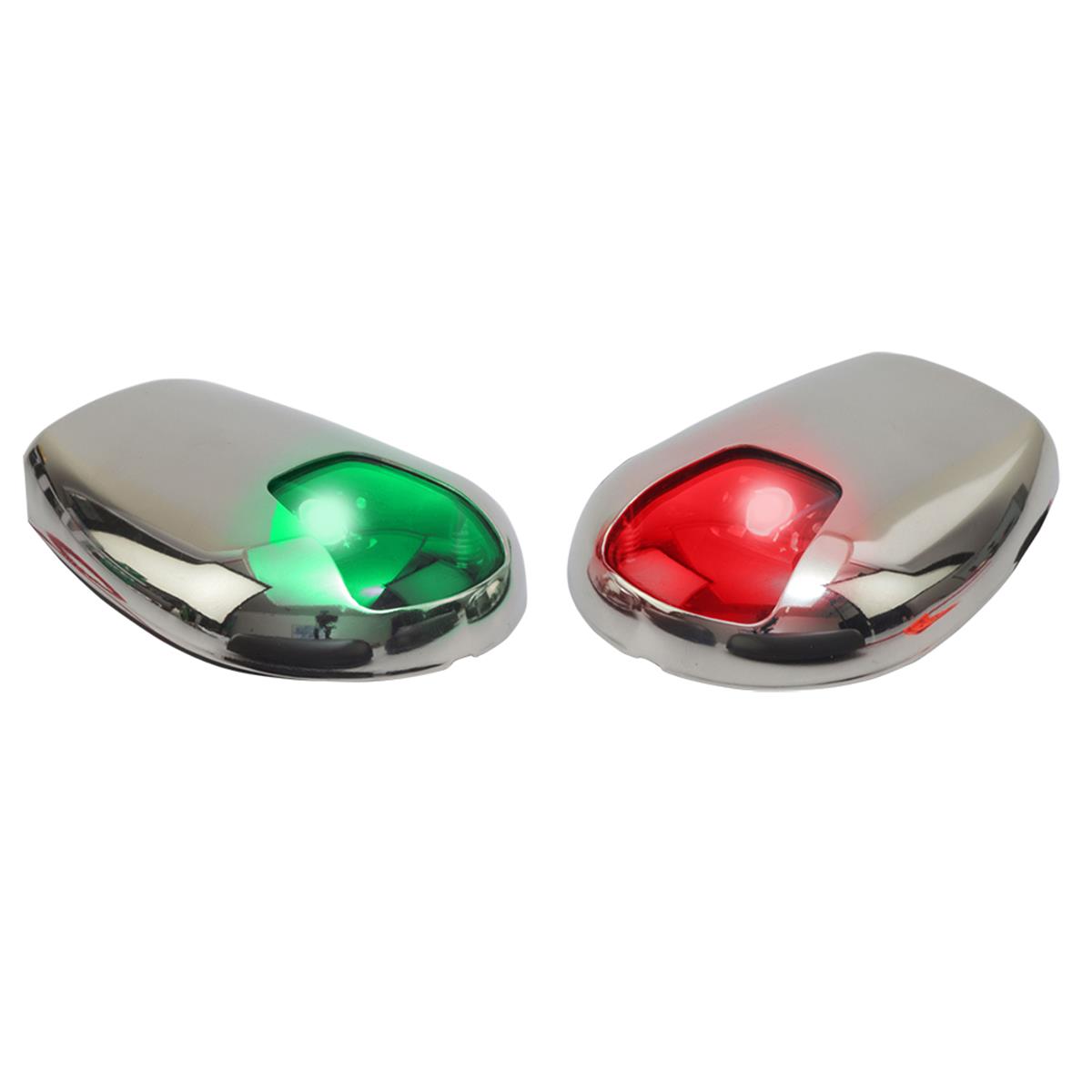 Sea-Dog 400079-1 Stainless Steel Side Mount LED Navigation Lights 2 nm Port & Starboard