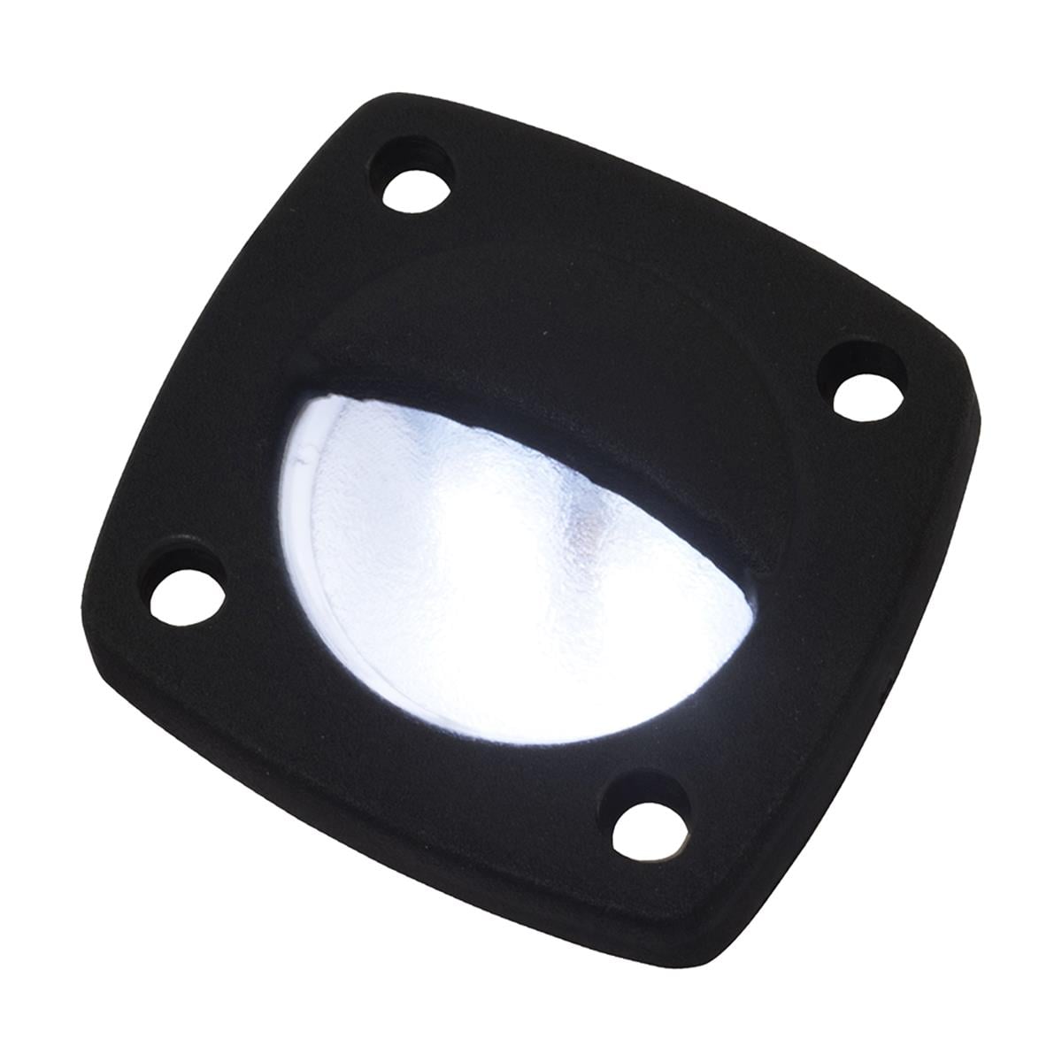 LED Utility Light Faceplate, White & Black