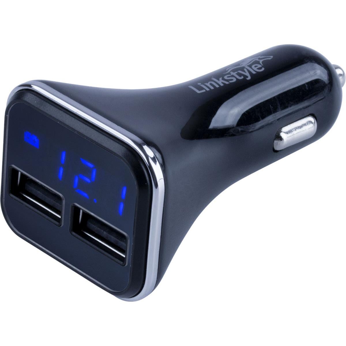 Sea-Dog 426513-1 Dual USB Power Plug with Voltage & Amp Meter