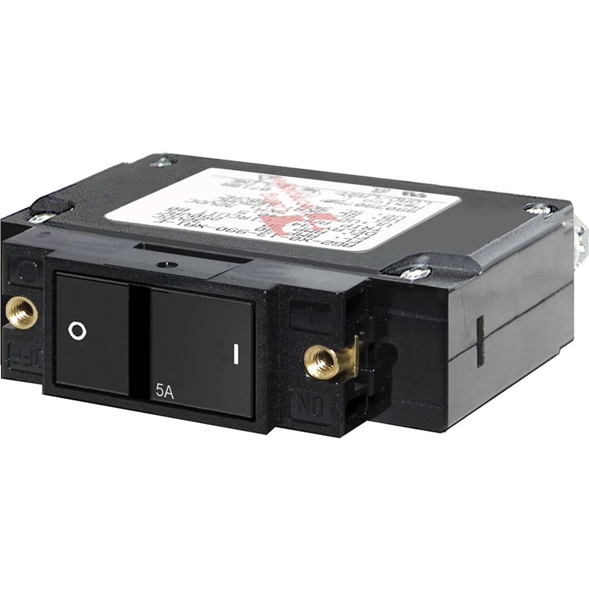 5A C-Series Flat Rocker Circuit Breaker Single Pole