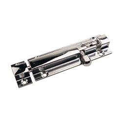 Plated Brass Barrel Bolt44 Chrome  15 in