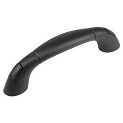 PVC Coated Grab Handle, Black - 9.75 in.