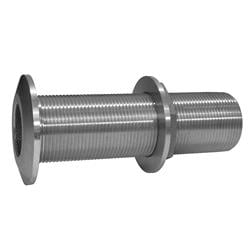 THXL-1000-WS 1 in. Stainless Steel Extra Long Thru-Hull Fitting with Nut