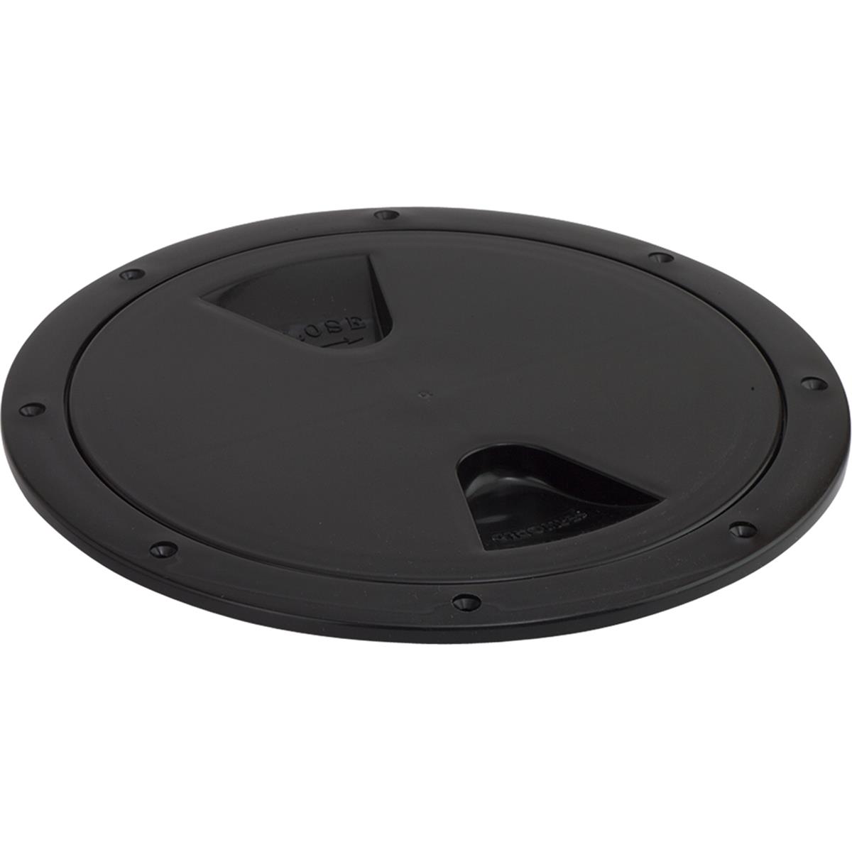 Screw-Out Deck Plate, Black - 4 in.
