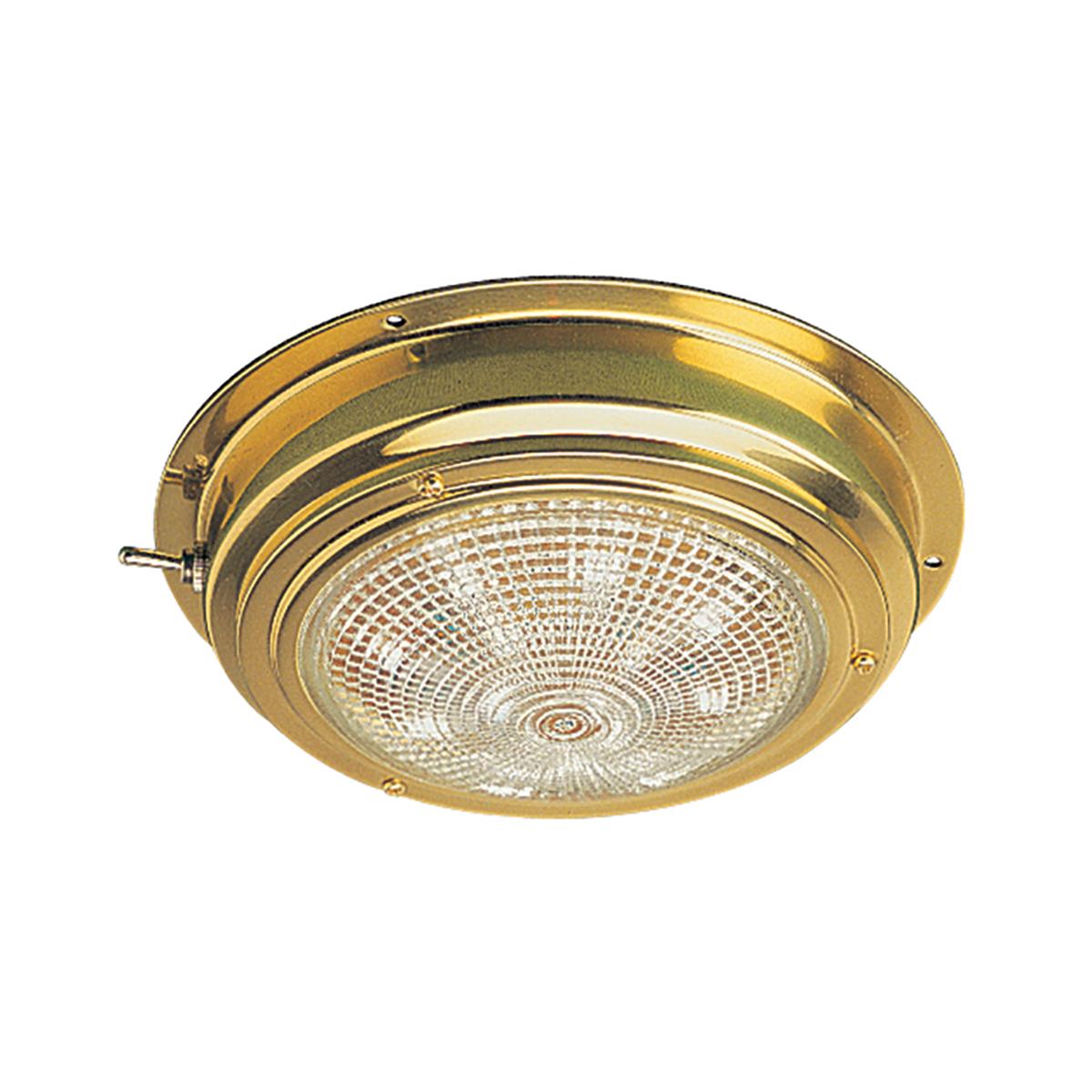 Picture of Sea-Dog 400208-1 Brass LED Dome Light - 5 in. Lens