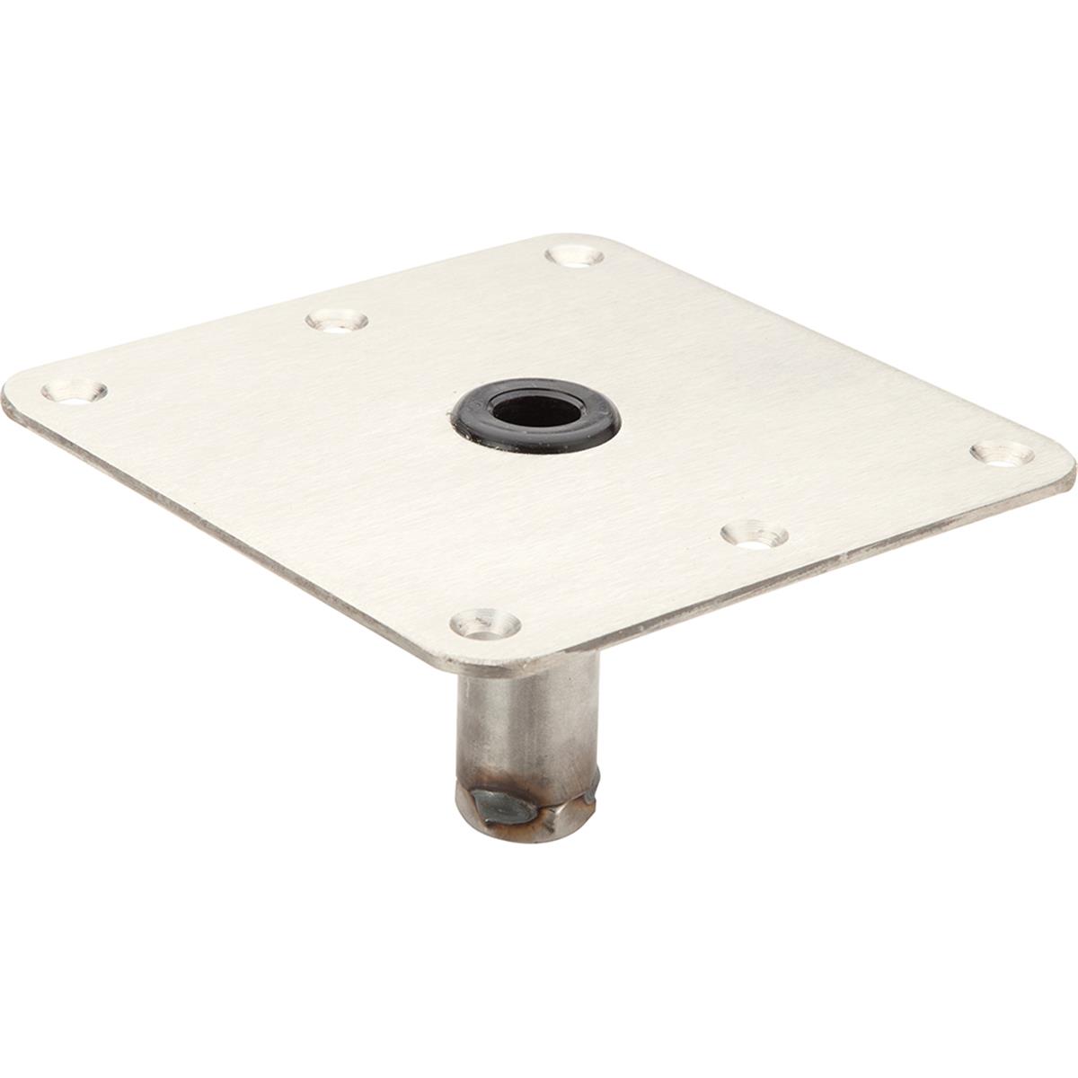 7 x 7 in. Swivel Eze Stainless Steel Plate Acetal Bushing Threaded