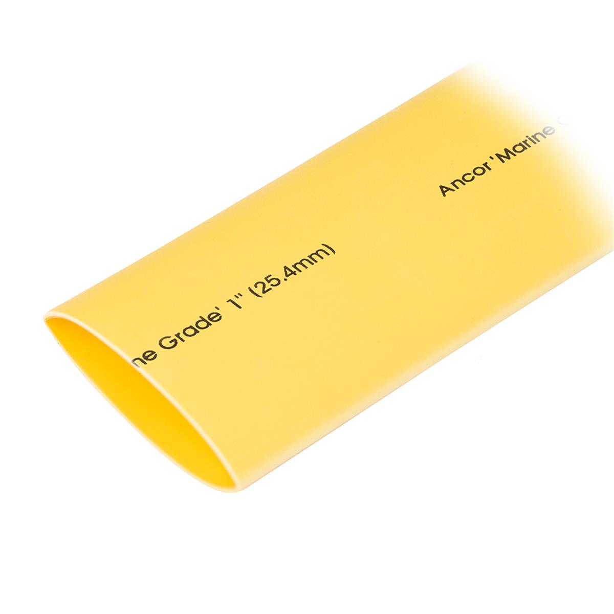 Heat Shrink Tube, 3:1 I.D. Shrink Ratio, Yellow, 48 in