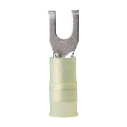 12-10 AWG No.8 Nylon Flanged Spade Terminal - Pack of 25