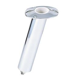 Picture of Lees Tackle RH5329H Stainless Steel Close Ended Rod Holder with Hose Barb & 15 deg - Medium