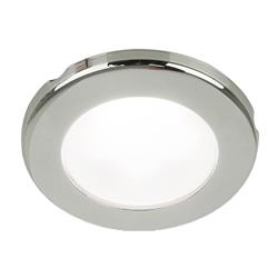 958110121 3 in. 24V EuroLED 75 Screw Mount Down Light with White LED & Stainless Steel Rim - Round -  Hella Marine