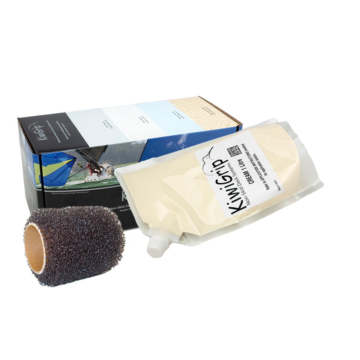 4 in. 1L Pouch with Roller, Cream