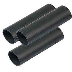 326103 0.75 x 3 in. Heavy Wall Heat Shrink Tubing, Black - Pack of 3