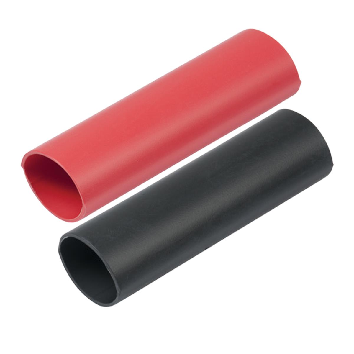 326202 0.75 x 3 in. Heavy Wall Heat Shrink Tubing, Black & Red - Pack of 2