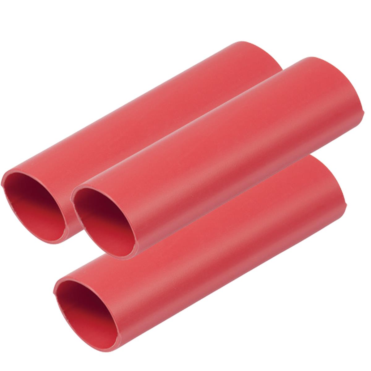 326603 0.75 x 3 in. Heavy Wall Heat Shrink Tubing, Red - Pack of 3