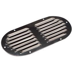 Sea-Dog 331405-1 9.12 x 4.62 in. Stainless Steel Louvered Vent - Oval