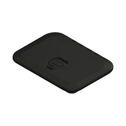 10 x 14 in. Triple Lock Rectangular Marine Hatch, Black