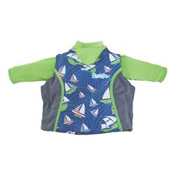 Picture of Puddle Jumper 2000033185 Kids 2-in-1 Life Jacket & Rash Guard - Sailboards - 33-55 lbs