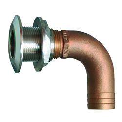 HTHC-1000-S 1 in. 90 deg Hose Thru-Hull Fitting