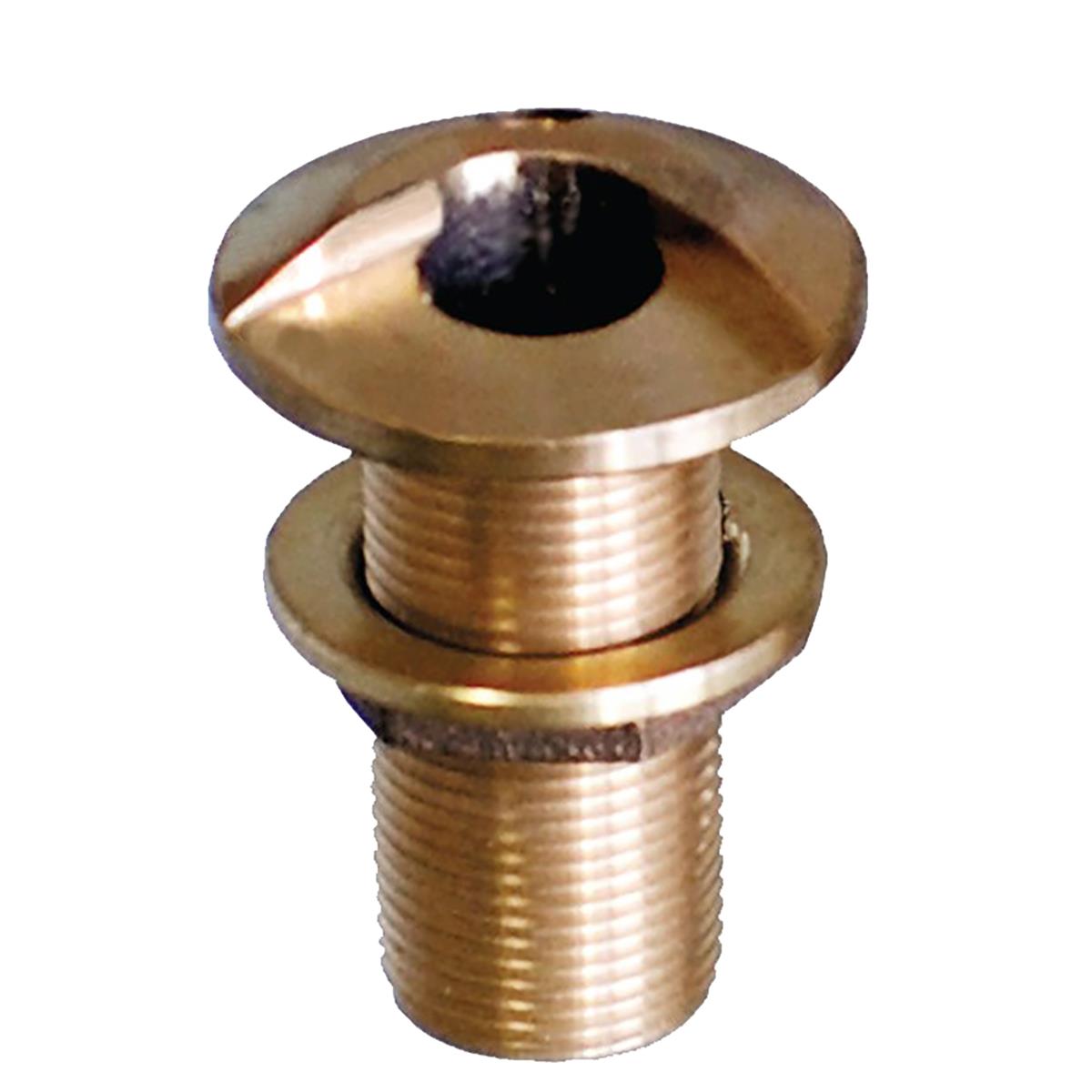 1 in. Bronze High Speed Thru-Hull Fitting with Nut - Size: 1 in.