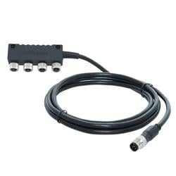 Micro 4-Way Instrument Drop Cable - Black - 1 Meter - Versatile Connectivity Solution