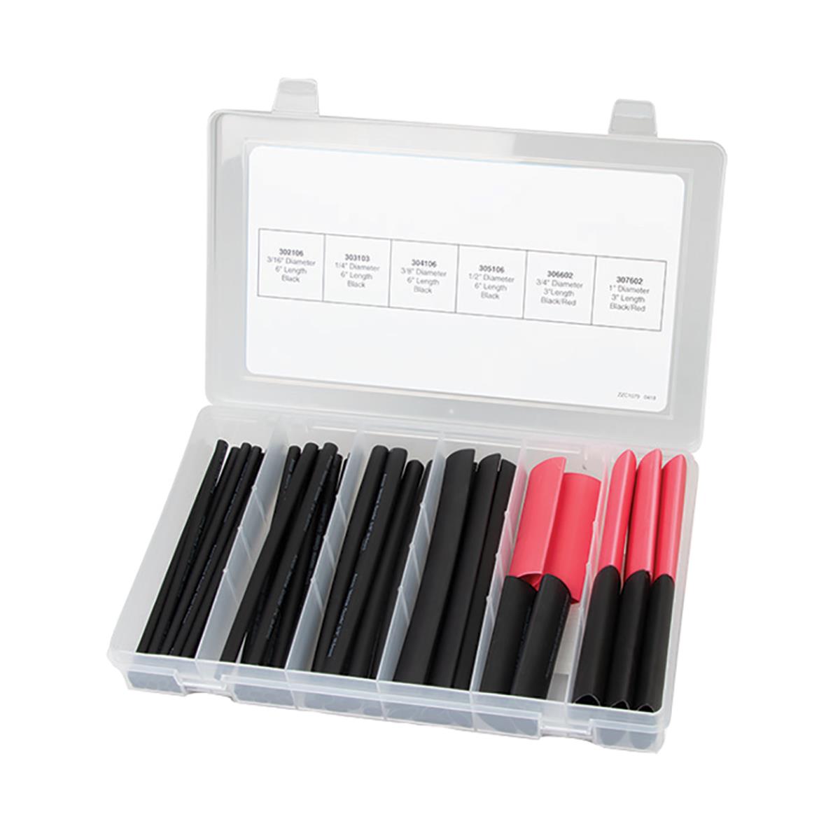 Adhesive Lined Heat Shrink Tubing Kit - 47 Piece