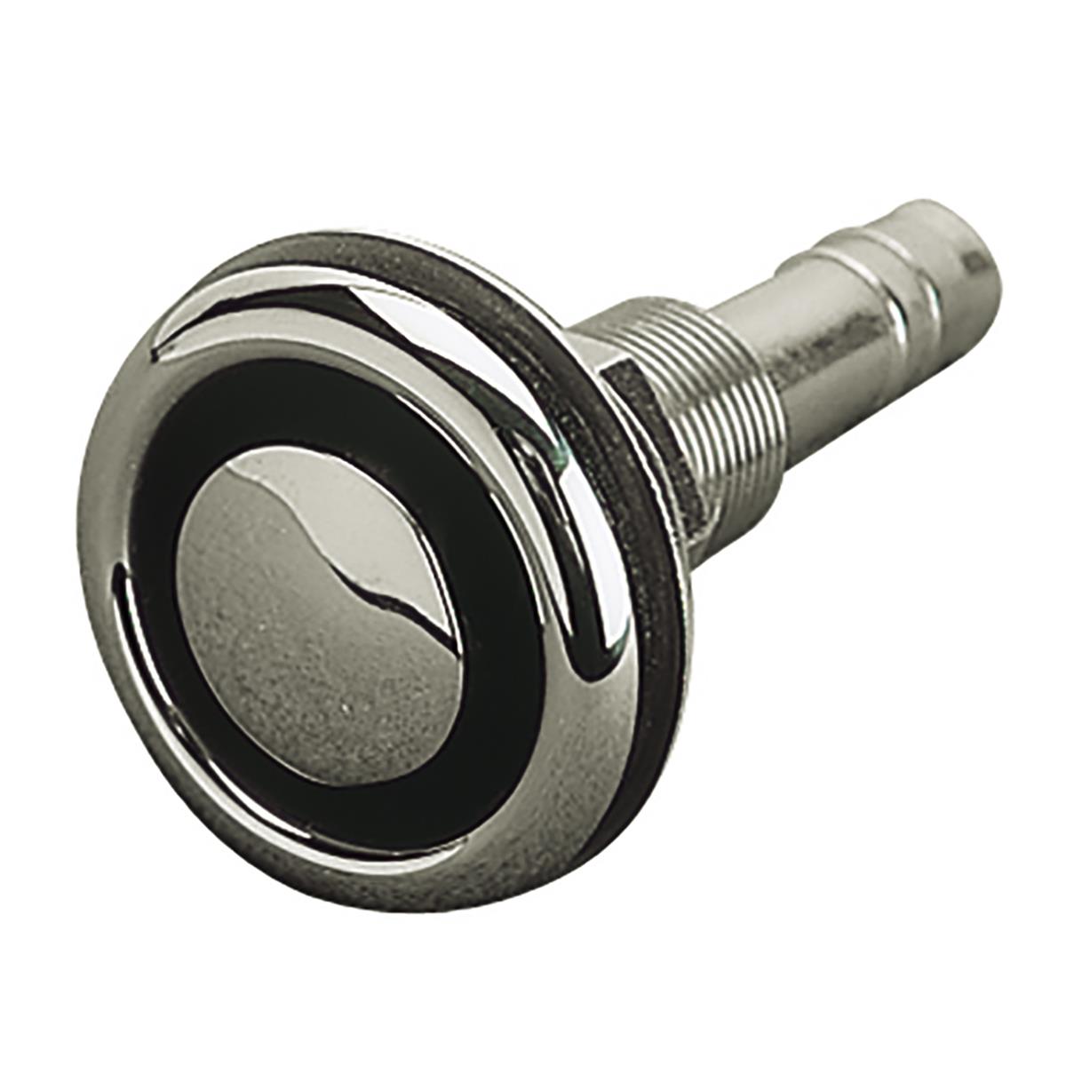 Sea-Dog 353210-1 0.62 in. Stainless Steel Flush Mount Gas Tank Vent - Straight