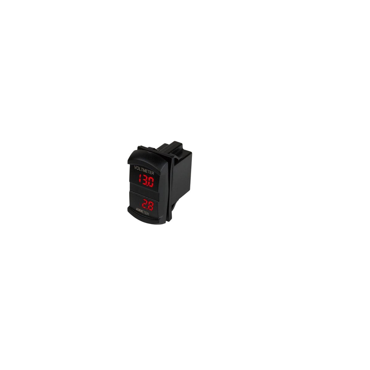 Sea-Dog 421645-1 Dual Volt & Amp Meter Rocker Style Switch