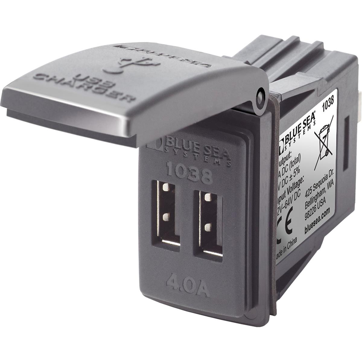 48V Dual USB Charger Contura Switch Mount