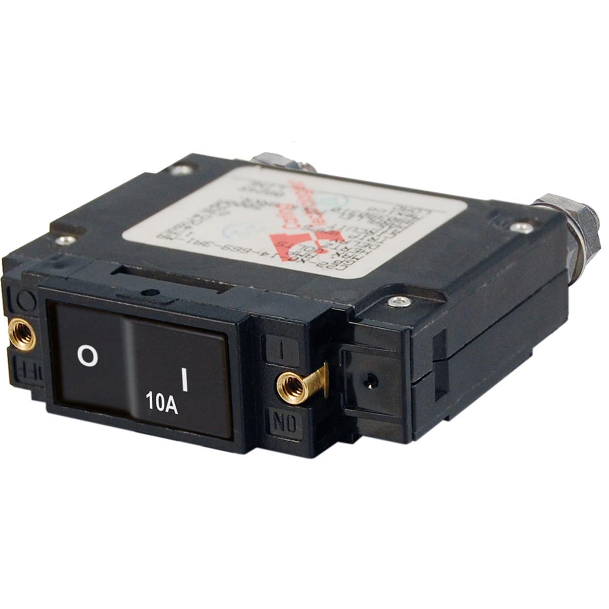 s  10A C-Series Flat Rocker Circuit Breaker - Single Pole