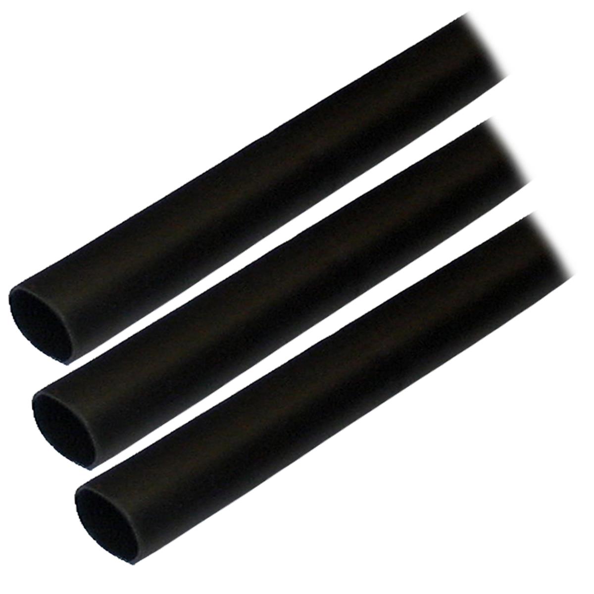 305103 0.5 x 3 in. ALT Adhesive Lined Heat Shrink Tubing, Black - Pack of 3