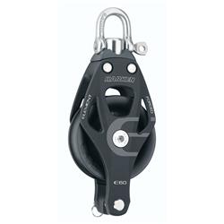 Harken 60 mm Element Single Block with Becket and Swivel/Locking Shackle | For Sailing | by West Marine