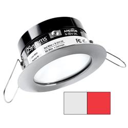 Picture of i2Systems A503-41AAG-H Apeiron Pro A503 3 watt Spring Round Mount Light&#44; Cool White & Red - Brushed Nickel