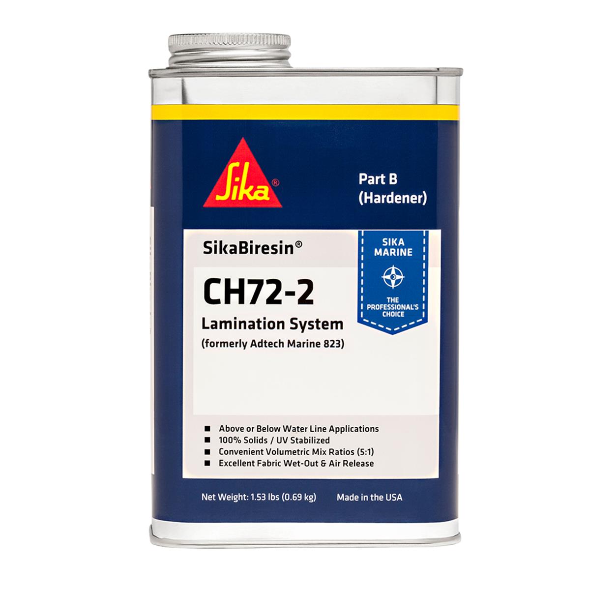 607407 Biresin CH72-2 Medium Cure Quart Sealants - Pale Amber