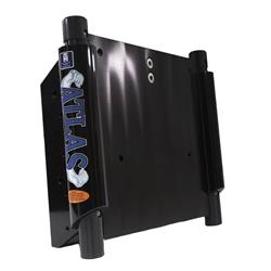 AHJ-12V-B-DP 12 in. ATLAS Back Gloss Black Anodized Hydraulic Jack Plate Set