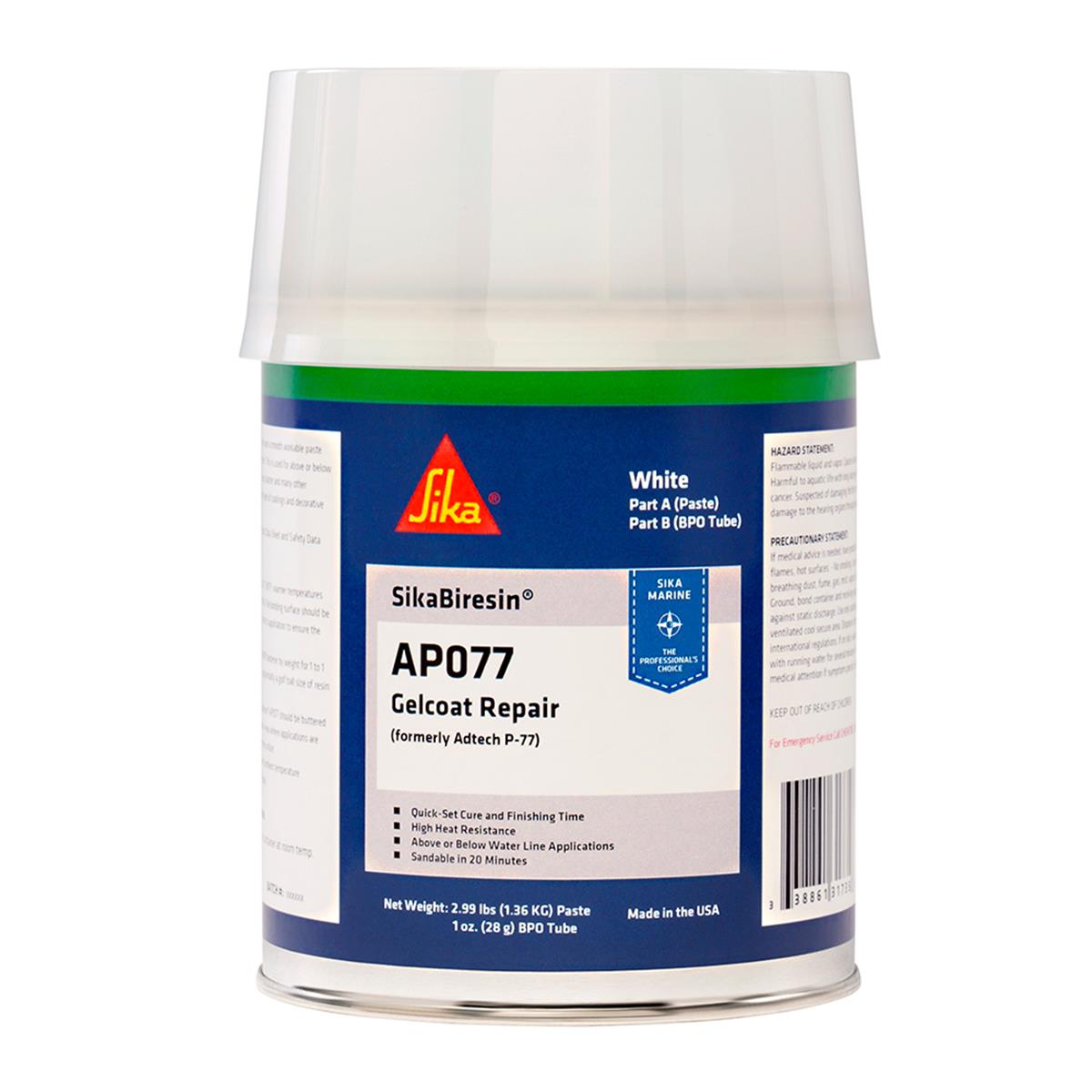 Biresin AP077 Plus BPO Cream Hardener Quart Sealants, White