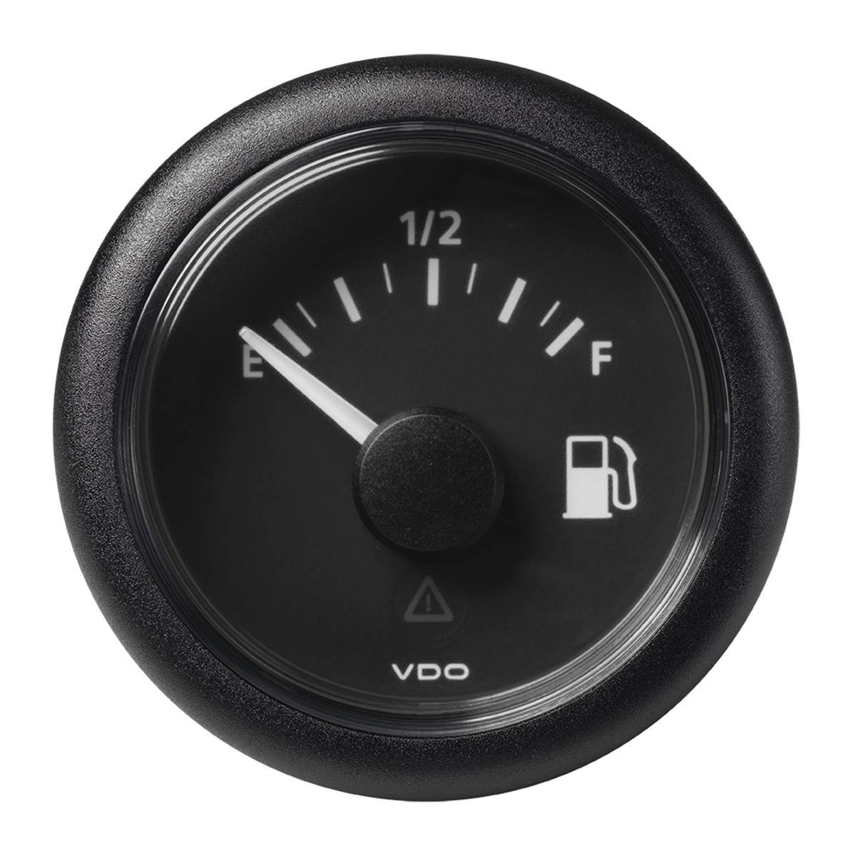 Picture of VDO Marine A2C59514094 2-.625 in. Viewline Fuel Level Empty & Full Gauge for 8-32V - 240-33.5 OHM - Black Dial & Round Bezel