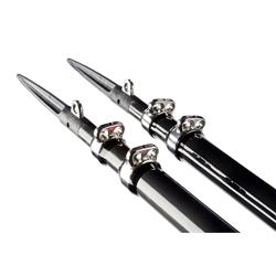 56561 12 ft. Gen3 Center Rigger Pole with 2 Section - Black