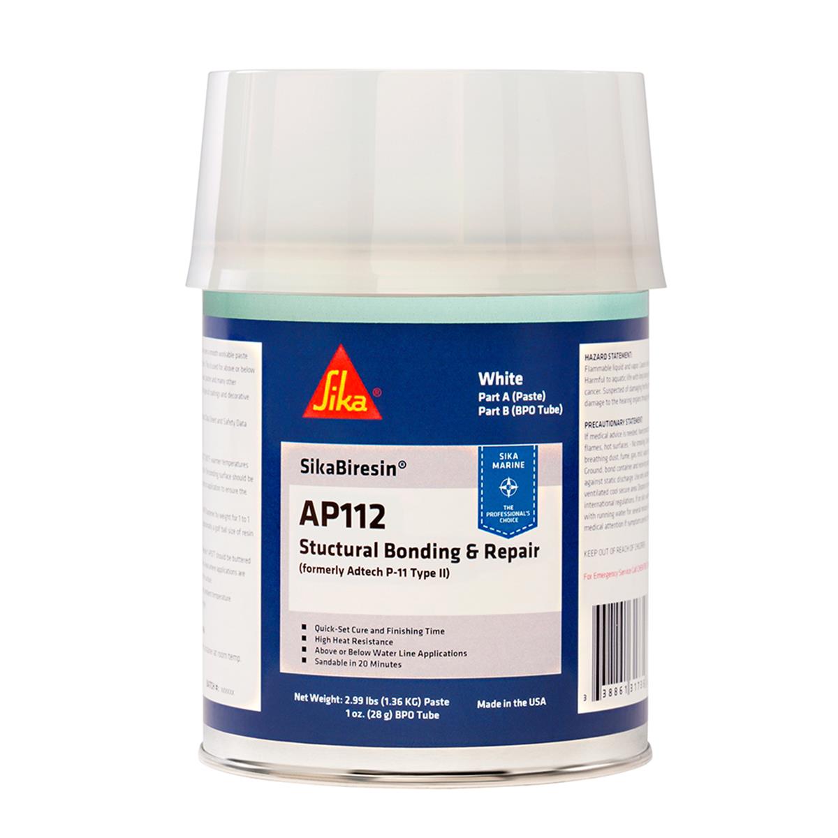 Biresin AP112 Plus BPO Cream Hardener Quart Sealants, White